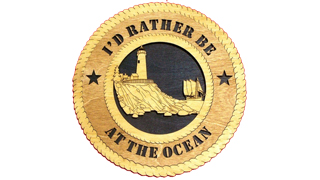 I'd Rather Be At The Ocean Plaque 2