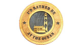 I'd Rather Be At The Ocean Plaque